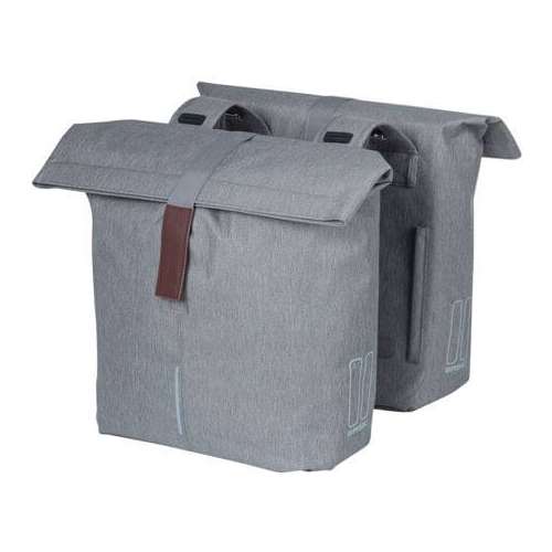 Basil Dubbele Tas City Grey Melee
