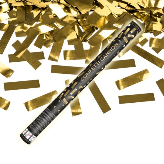 CONFETTI CANNON 60CM GOLD FOIL 6239