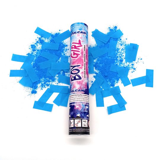 GENDER REVEAL SMOKE & CONFETTI BLUE