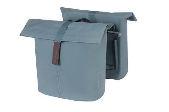 Basil Tas Bas Dubbel City Mik Graphite Blue 28-32l
